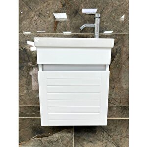 Beta Plus Beyaz Banyo Dolabı Alt Modül 45 Cm