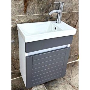 Beta Plus Antrasit Banyo Dolabı Alt Modül 45 Cm