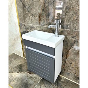 Beta Plus Antrasit Banyo Dolabı Alt Modül 45 Cm