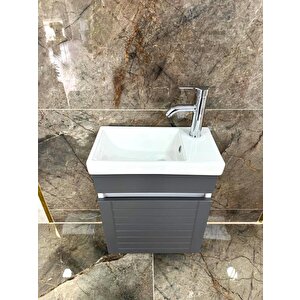 Beta Plus Antrasit Banyo Dolabı Alt Modül 45 Cm