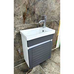 Beta Plus Antrasit Banyo Dolabı Alt Modül 45 Cm