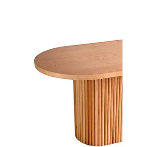 Lukas Natural Ahşap Masa Sandalye Takımı 80x130