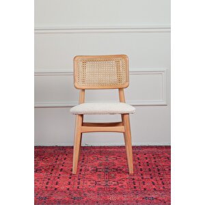 Lukas Natural Ahşap Masa Sandalye Takımı 80x130