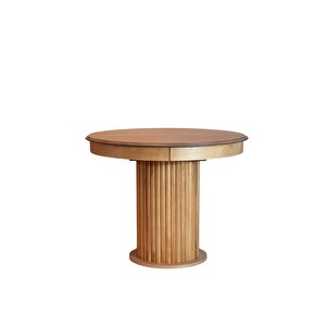Verona Natural Ahşap Açılır Masa Sandalye Takımı 100x100