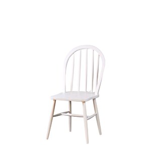 Coral Beyaz Ahşap Yuvarlak Masa Takımı 2 Sandalyeli 90x90