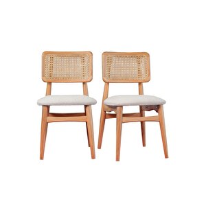 Esme Natural Ahşap Masa Sandalye Takımı 100x100