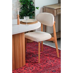 Liana Ahsap Oval Masa Takımı 80x130