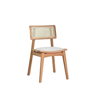 Melmon Natural Ahşap Masa Sandalye Takımı 100x100