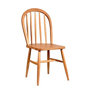 Eliz Natural Ahşap Masa Sandalye Takımı 100x100