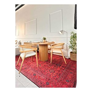 Perla Ahsap Masa Sandalye Takımı 100x100 Ölçüsünde