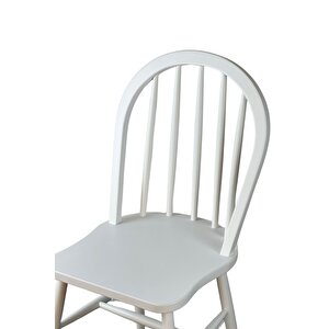 Coral Natural Ahşap Yuvarlak Masa Takımı 2 Sandalyeli 90x90