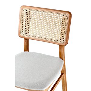Bernando Ahsap Natural Masa Sandalye Takımı 80x80