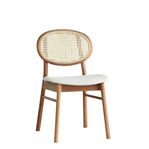 Pella Natural Ahşap Masa Sandalye Takımı 100x100