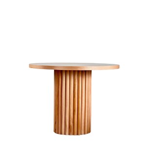 Monti Natural Ahşap Masa Sandalye Takımı 100x100