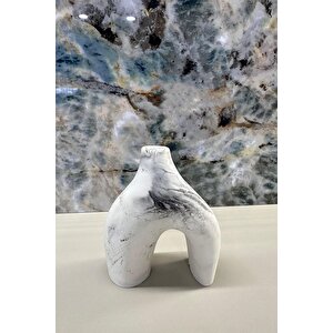 Mini Mermer Desen N Vazo Biblo 8x10 Cm