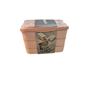 Diyet - Beslenme Kutusu - 3 Katlı Kaşık Çatallı Sefer Tası