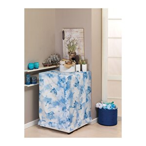 Banyo Perdesi 1x110x200 Tek Kanat Duş Perdesi Halka Hediyeli Ve Çamaşır Makina Örtüsü 7085