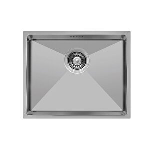 Livinox 40x60 Cm Tek Gözlü Damlalıksız 1 Mm Polisajlı Tezgah Altı Paslanmaz Çelik Eviye