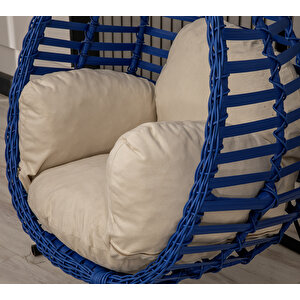 Armoni Tek Kişilik Çocuk Salıncak, Mavi, Rattan