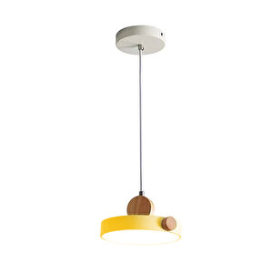 Simaavize Tekli Led Modern Çocuk Avize Sarı