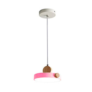 Simaavize Tekli Led Modern Avize Pembe