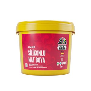 Klasik Silikonlu Mat İç Cephe Duvar Boyası 7550 Ferah Gri 2.50 L 7550 Ferah Gri