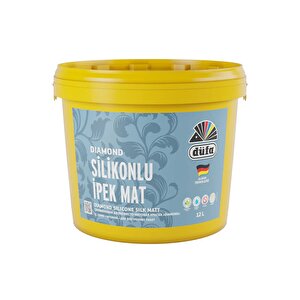Diamond Silikonlu İpek Mat İç Cephe Duvar Boyası Beyaz 12 L 12 litre