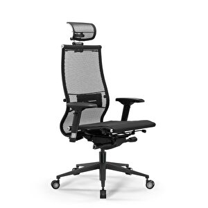 Samurai Ergonomik Fileli Yönetici Koltuğu / Ofis Sandalyesi - 30.3.15.aa Siyah Siyah