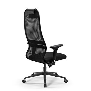 Sit 8 Ergonomik Fileli Yönetici Koltuğu / Ofis Sandalyesi - Da.d.1.243 Siyah Siyah