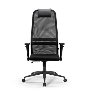 Ergolife Sit 8 Ergonomik Fileli Yönetici Koltuğu / Ofis Sandalyesi - Da.d.1.243 Siyah