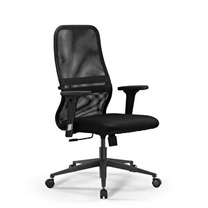 Sit 8 Ergonomik Fileli Ofis - Bekleme Koltuğu / Çalışma Sandalyesi - Df.d.1.243 Siyah