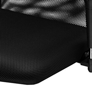 Ergolife Sit 8 Ergonomik Fileli Ofis - Bekleme Koltuğu / Çalışma Sandalyesi - Df.d.1.243 Siyah