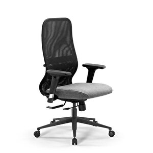 Synchrosit 8 Ergonomik Fileli Ofis Koltuğu / Çalışma Sandalyesi - 297.d.1.2f3 Açık Gri-siyah Açık Gri