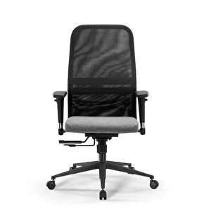 Ergolife Synchrosit 8 Ergonomik Fileli Ofis Koltuğu / Çalışma Sandalyesi - 297.d.1.2f3 Açık Gri-siyah