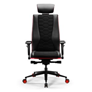 Samurai Red Ergonomik Fileli Ve Deri Oyuncu / Ofis Koltuğu - 2e2.3.7.b7 Kırmızı-siyah Kırmızı-Siyah