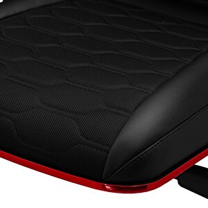 Samurai Red Ergonomik Fileli Ve Deri Oyuncu / Ofis Koltuğu - 2e2.3.7.b7 Kırmızı-siyah