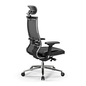 Samurai Ergonomik Fileli Ve Deri Yönetici Koltuğu / Ofis Sandalyesi - 23.3.5.109 Siyah