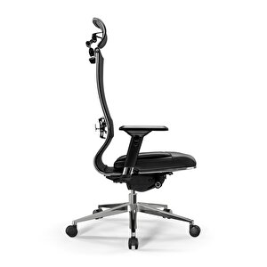 Samurai Ergonomik Fileli Ve Deri Yönetici Koltuğu / Ofis Sandalyesi - 23.3.5.109 Siyah