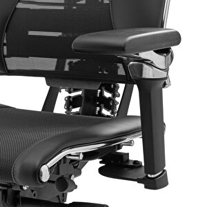 Yoga 4dt Ergonomik Deri Ve Fileli Ofis Koltuğu / Yönetici Sandalyesi / - Cc.f.15.13a Siyah