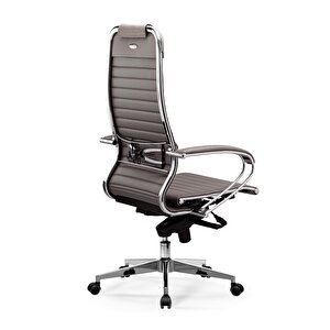 Samurai Ergonomik Deri Ofis Koltuğu / Çalışma Sandalyesi - F.2.1.49 Gri Gri