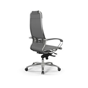 Samurai Ergonomik Deri Ofis Koltuğu / Çalışma Sandalyesi - F.2.1.49 Gri Gri