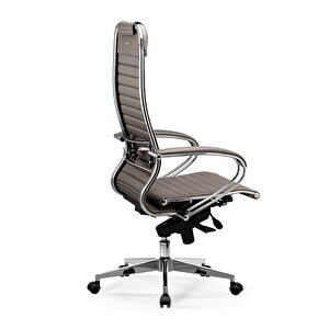 Samurai Ergonomik Deri Ofis Koltuğu / Çalışma Sandalyesi - F.2.1.49 Gri Gri