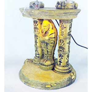 Antik Mısır Sarcophagus Lahit Işıklı Geriakış Tütsülük (amber Işıklı)