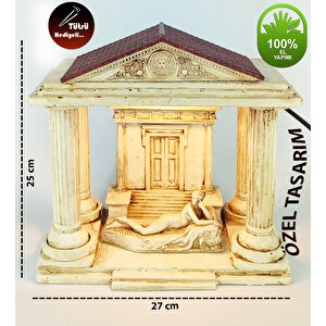 Antik Roma Reclining Naiad Dekoratif Konik Tütsülük Işıklı