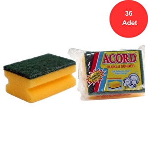 Oluklu Bulaşık Süngeri 36 Adet