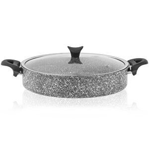 3404 Ultra Granit Basık Tencere 28cm