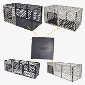 60cm X 60cm, Taban Kapatma Dolu Parça Tüm 60 Lık Çit Kafeslere Uyumlu