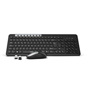 Inca Iws-599 Kablosuz Multimedya Süper Konforlu Çift Alıcılı Usb & Type-c Klavye Mouse Set