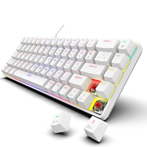 Ikg-453 Empousa 68 Keys Red Switch Full Rainbow Mechanical Keyboard