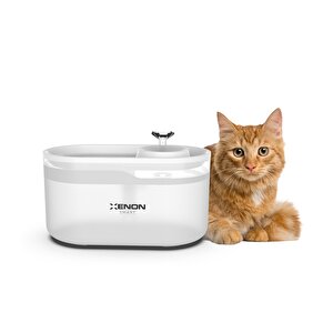 Xenon Smart Akıllı Otomatik Kedi Su Pınarı, 2.8 L Ulta Sessiz Mobil Uygulama Kontrol Su Sebili Şeffaf X8650